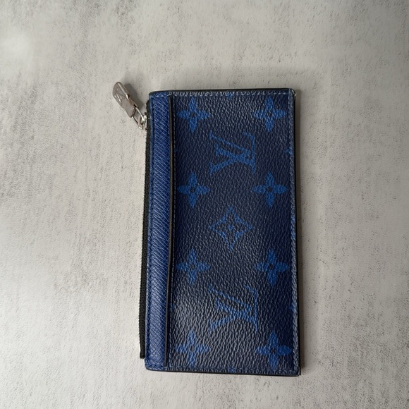 Louis Vuitton Blue Monogram Card Holder - Picture 2 of 5